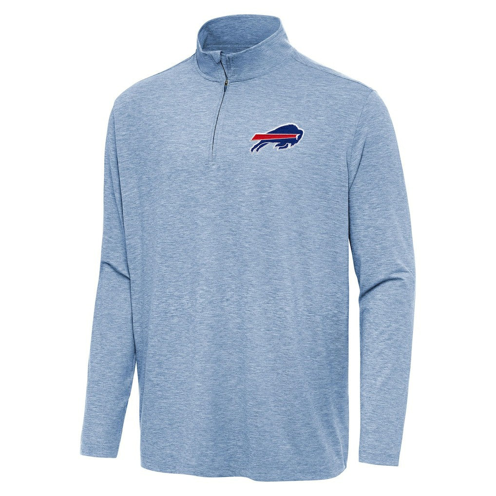 Buffalo Bills Antigua Hunk Quarter-Zip Jacket Heather Royal | NFL