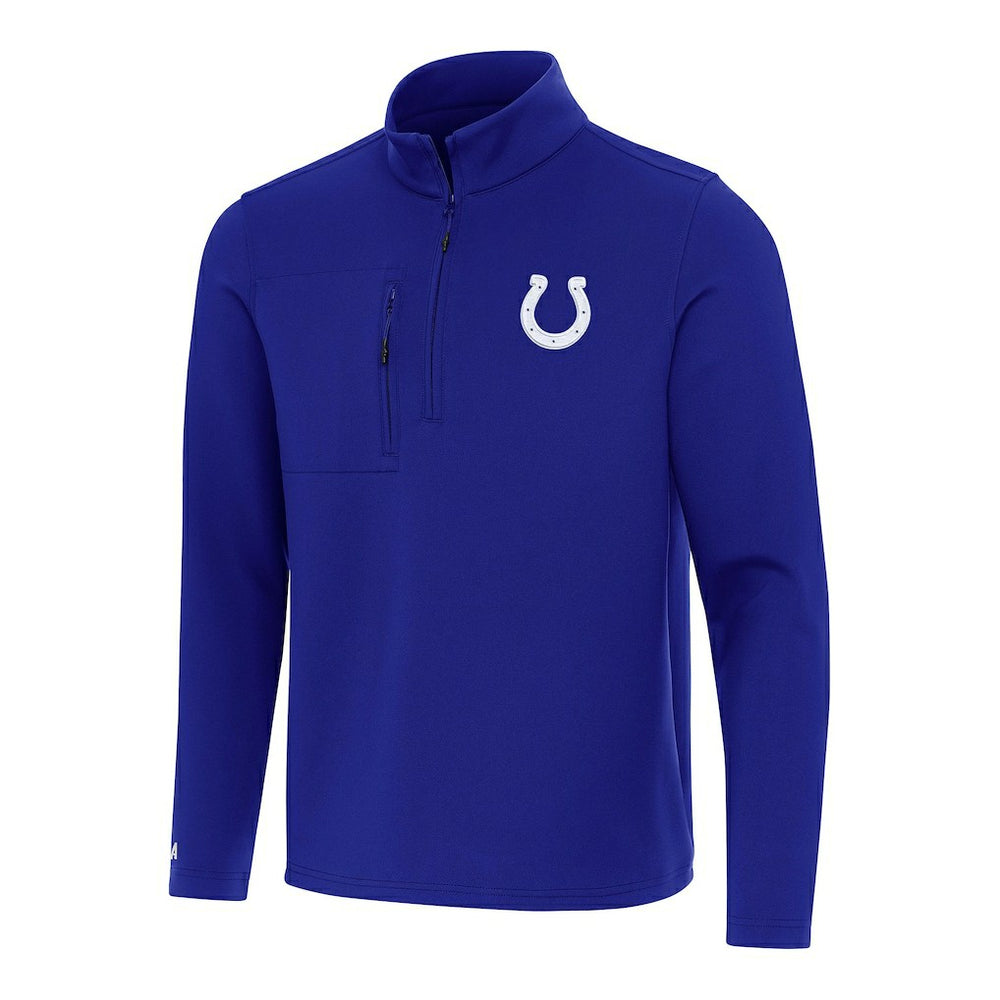 Indianapolis Colts Antigua Insider Quarter-Zip Pullover Top Royal | NFL