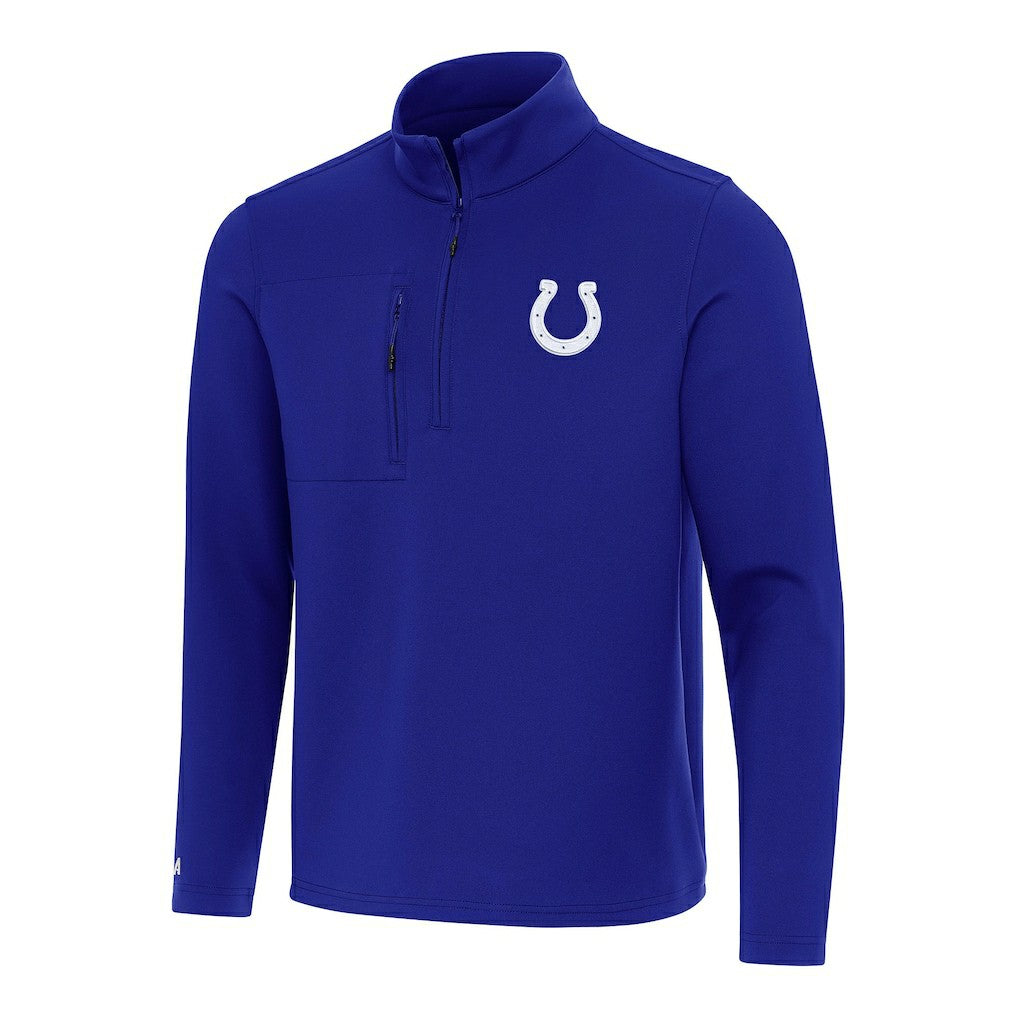 Indianapolis Colts Antigua Insider Quarter-Zip Pullover Top Royal | NFL