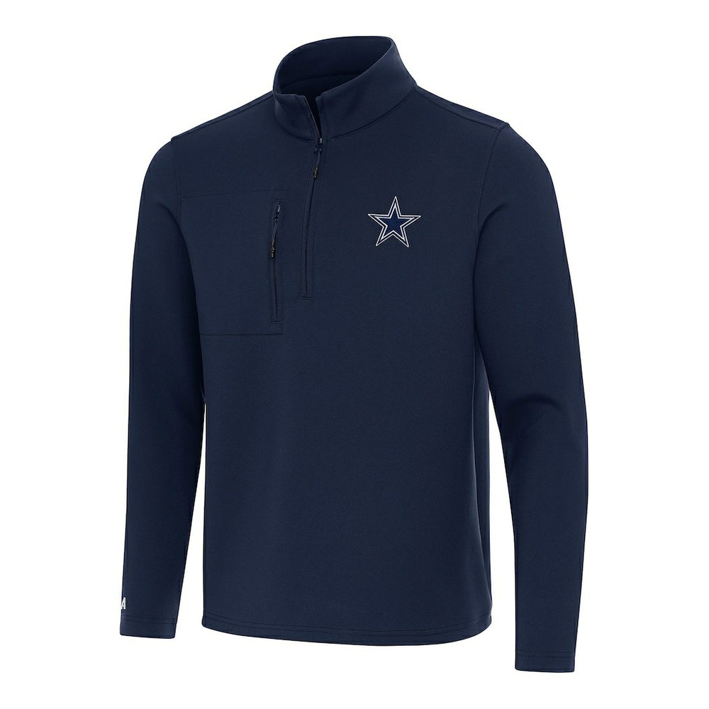 Dallas Cowboys Antigua Insider Quarter-Zip Pullover Top Navy | NFL