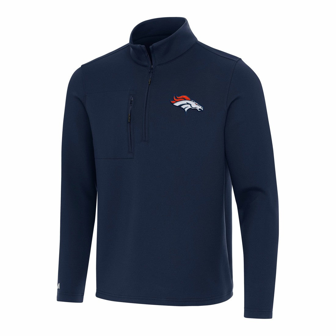 Denver Broncos Antigua Insider Quarter-Zip Pullover Top Navy | NFL