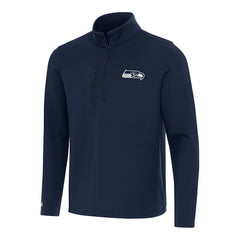 Seattle Seahawks Antigua Insider Quarter-Zip Pullover Top College Navy | NFL