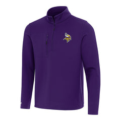 Minnesota Vikings Antigua Insider Quarter-Zip Pullover Top Purple | NFL