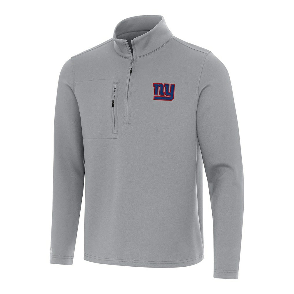 New York Giants Antigua Insider Quarter-Zip Pullover Top Gray | NFL