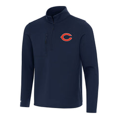 Chicago Bears Antigua Insider Quarter-Zip Pullover Top Navy | NFL