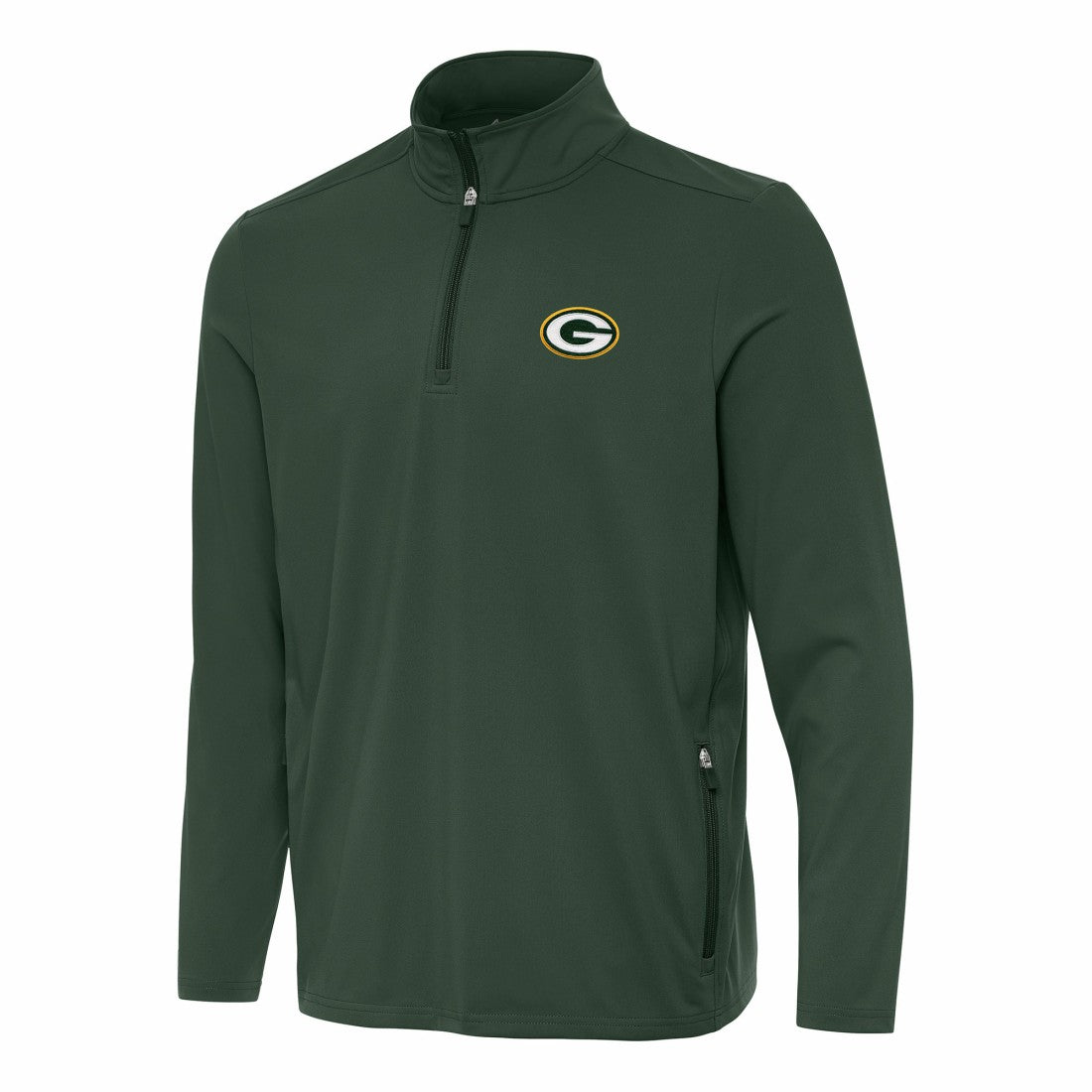 Green Bay Packers Antigua Perilous Quarter-Zip Pullover Top Green | NFL