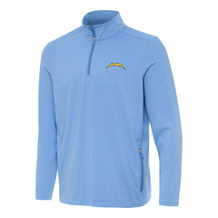 Los Angeles Chargers Antigua Perilous Quarter-Zip Pullover Top Powder Blue | NFL