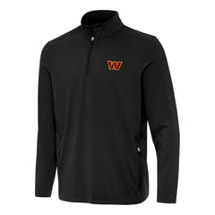 Washington Commanders Antigua Perilous Quarter-Zip Pullover Top Black | NFL