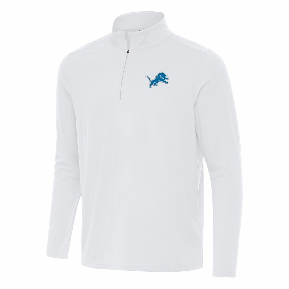 Detroit Lions Antigua Intent Quarter-Zip Pullover Top White | NFL