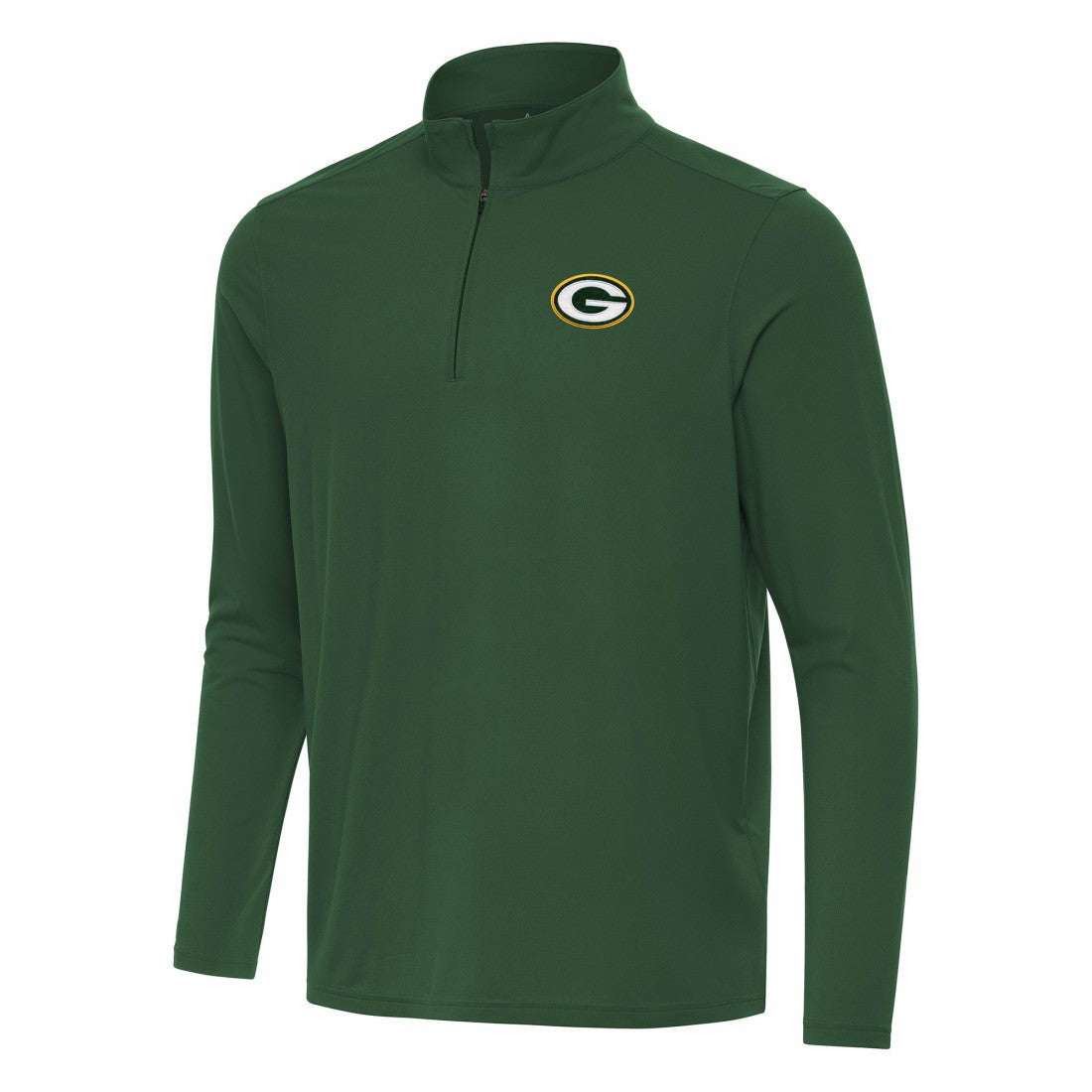 Green Bay Packers Antigua Intent Quarter-Zip Pullover Top Green | NFL