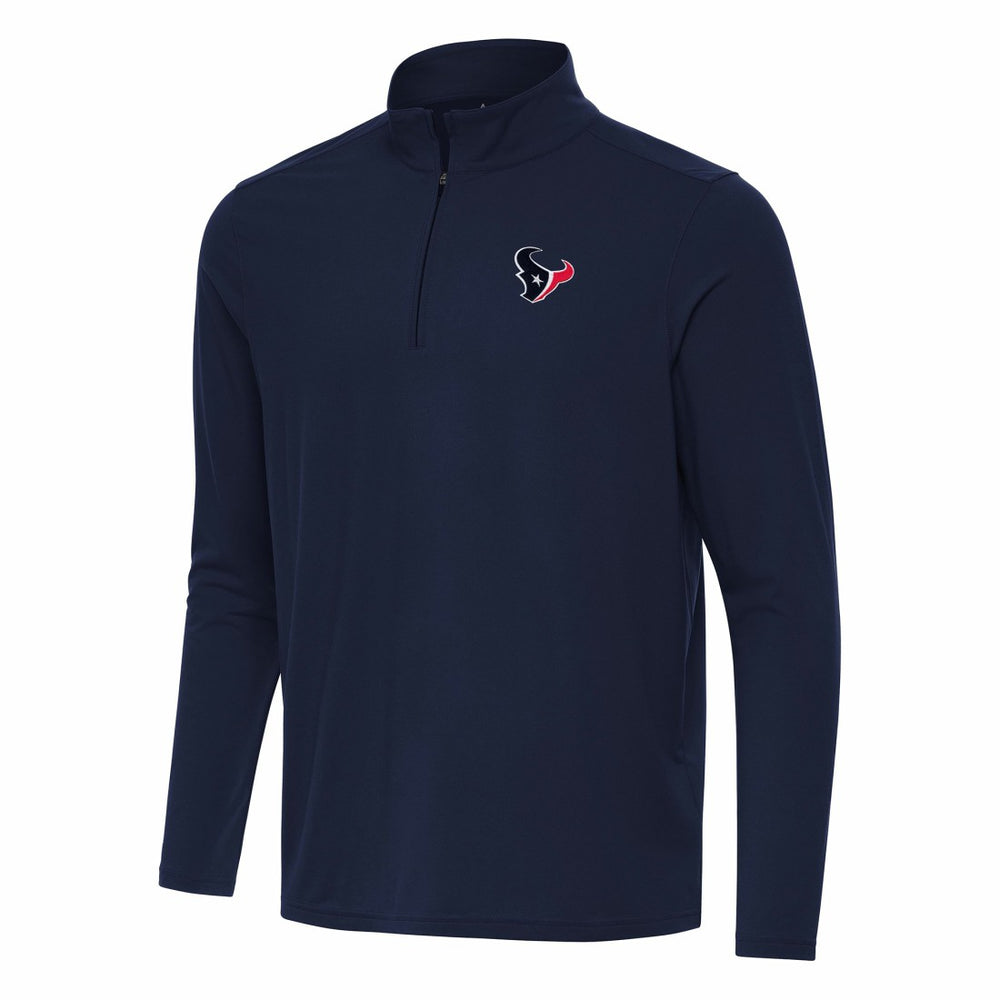 Houston Texans Antigua Intent Quarter-Zip Pullover Top Navy | NFL