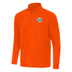 Miami Dolphins Antigua Intent Quarter-Zip Pullover Top Orange | NFL