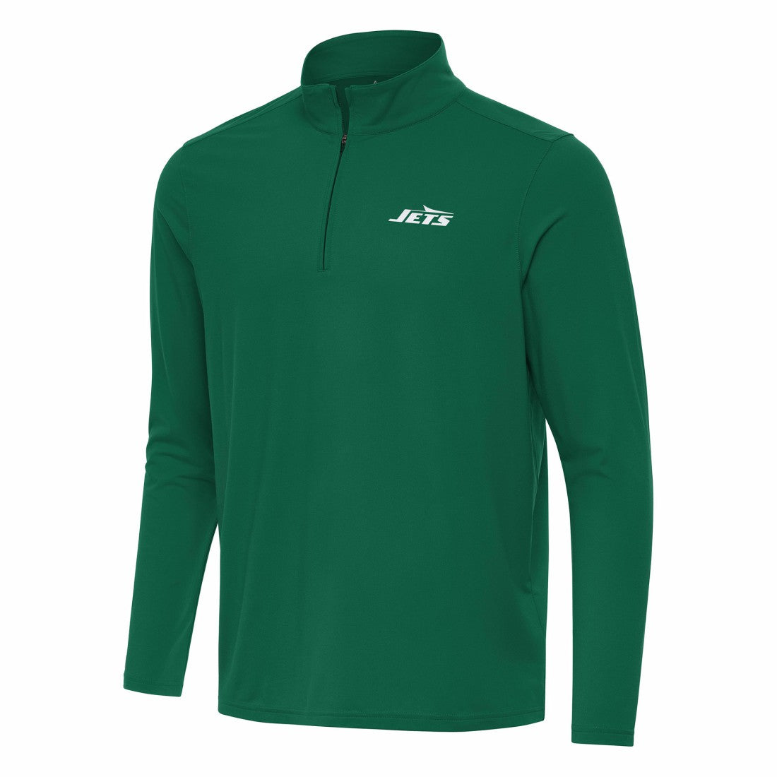 New York Jets Antigua Intent Quarter-Zip Pullover Top Green | NFL
