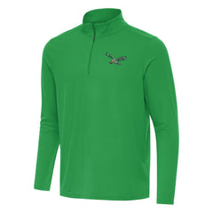 Philadelphia Eagles Antigua Intent Quarter-Zip Pullover Top Kelly Green | NFL