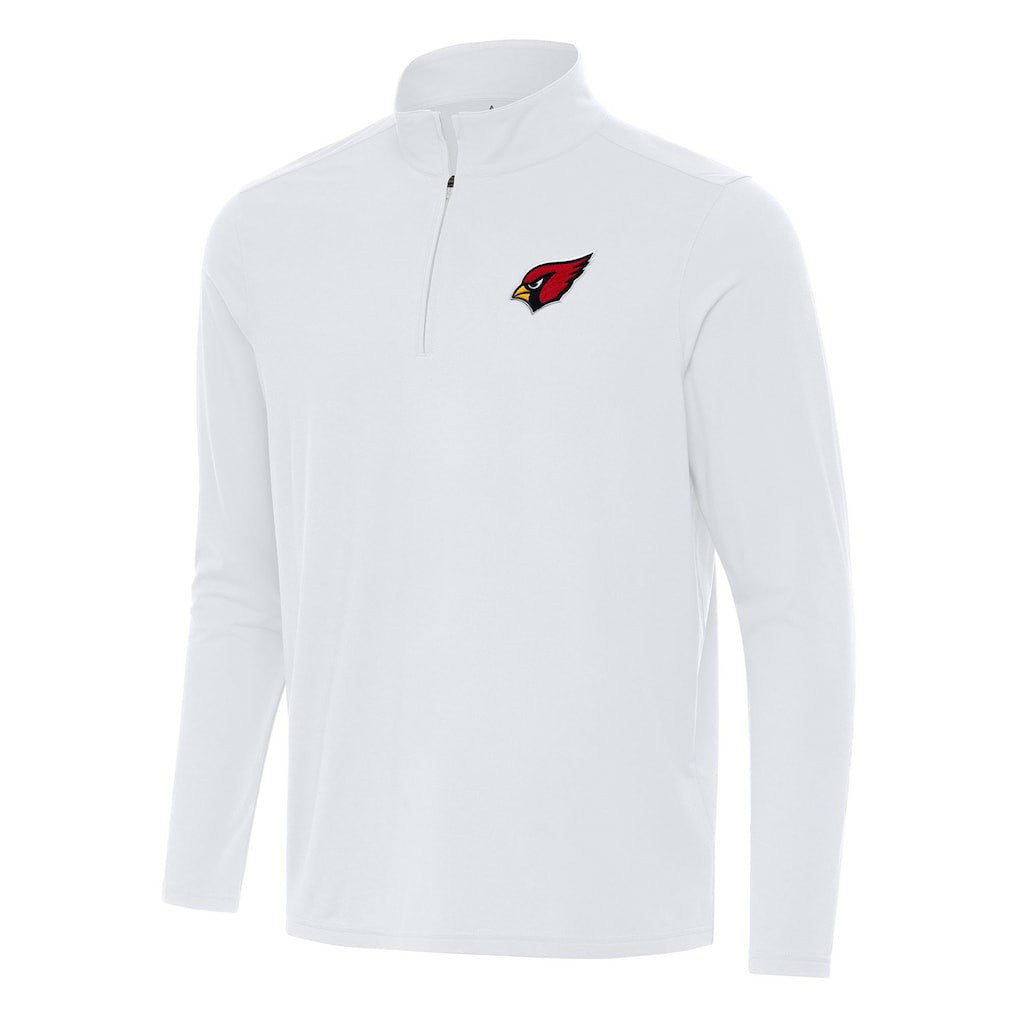 Arizona Cardinals Antigua Intent Quarter-Zip Pullover Top White | NFL