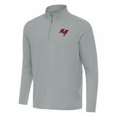 Tampa Bay Buccaneers Antigua Intent Quarter-Zip Pullover Top Gray | NFL