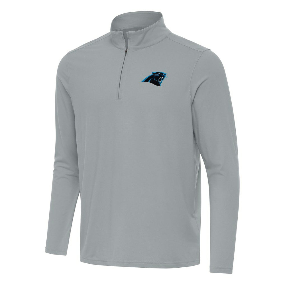 Carolina Panthers Antigua Intent Quarter-Zip Pullover Top Gray | NFL