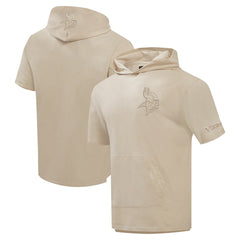 Minnesota Vikings Pro Standard Neutrals Capsule Short Sleeve Pullover Hoodie Tan | NFL