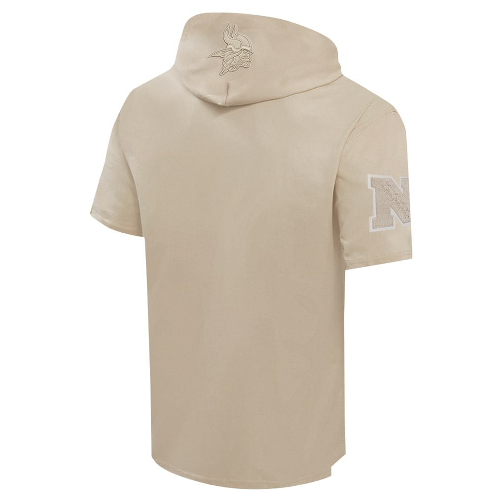 Minnesota Vikings Pro Standard Neutrals Capsule Short Sleeve Pullover Hoodie Tan | NFL