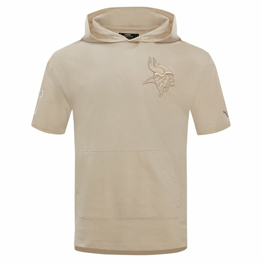 Minnesota Vikings Pro Standard Neutrals Capsule Short Sleeve Pullover Hoodie Tan | NFL
