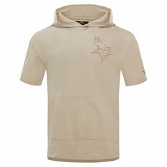 Minnesota Vikings Pro Standard Neutrals Capsule Short Sleeve Pullover Hoodie Tan | NFL