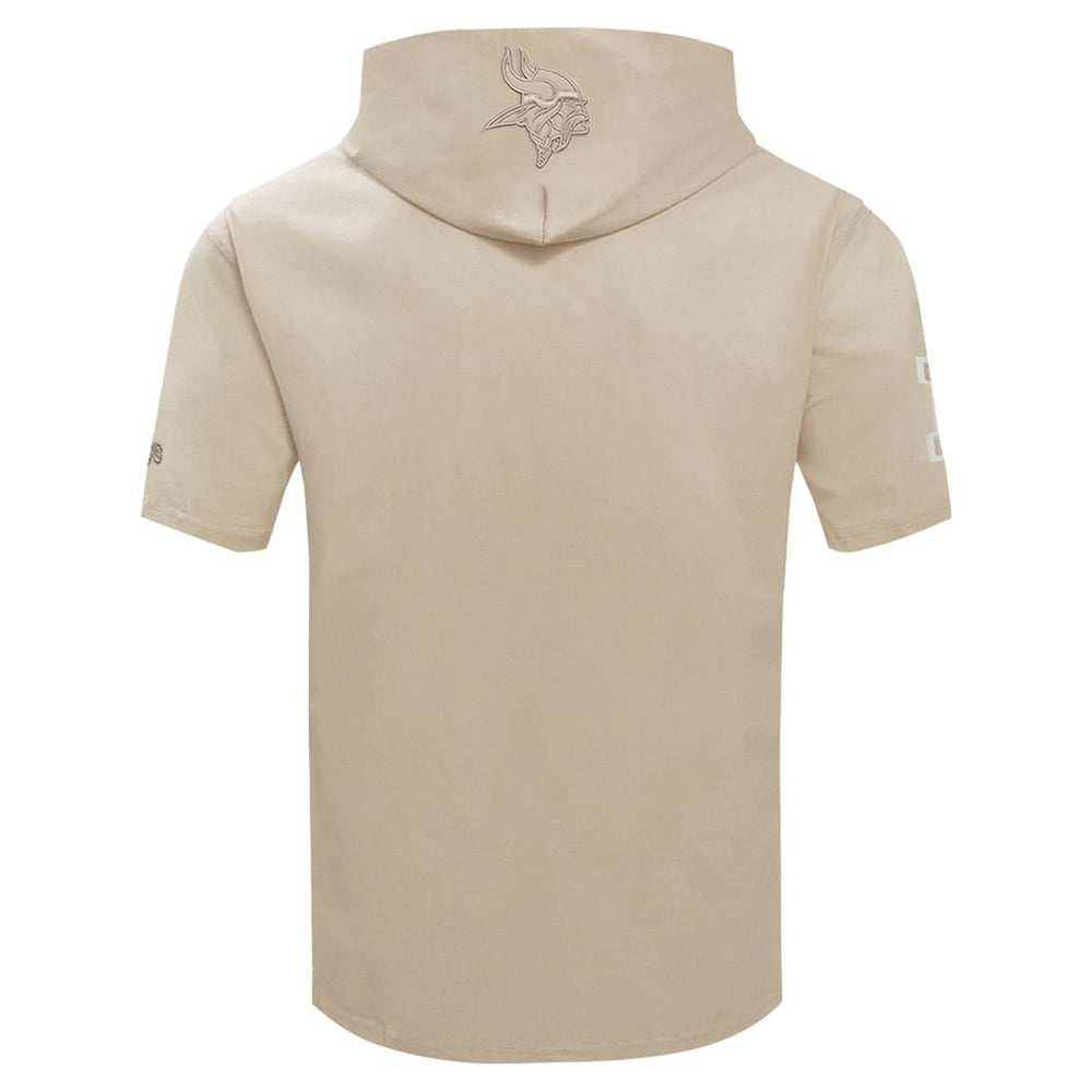 Minnesota Vikings Pro Standard Neutrals Capsule Short Sleeve Pullover Hoodie Tan | NFL