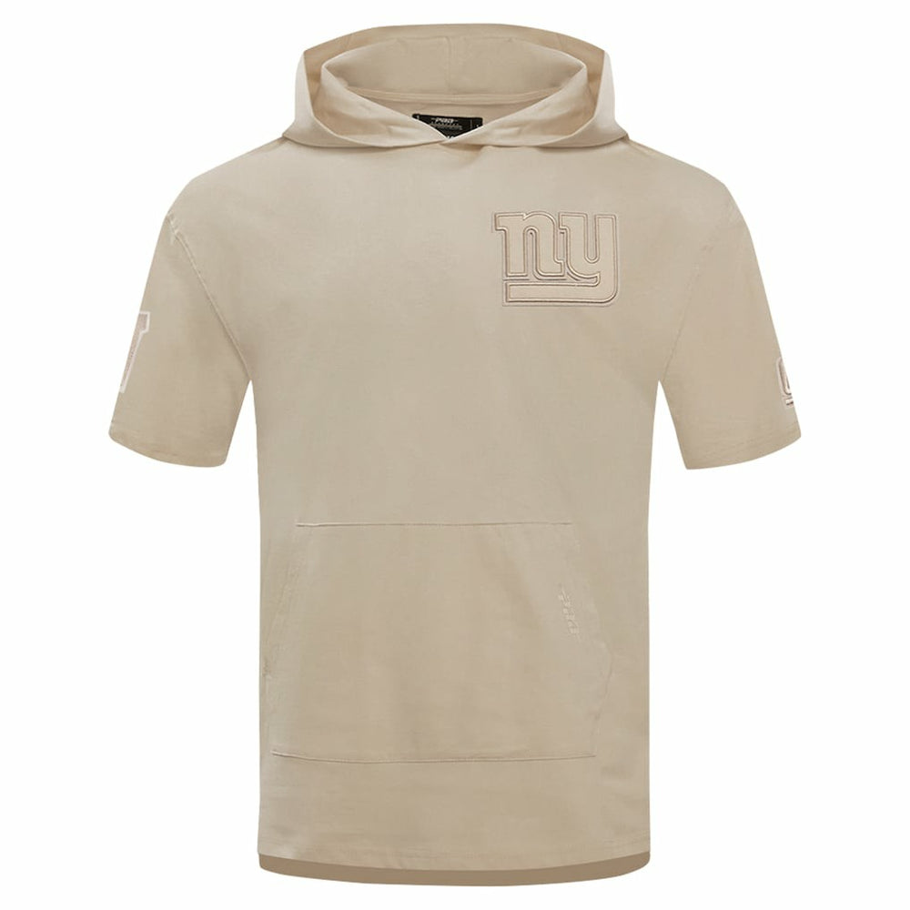 New York Giants Pro Standard Neutrals Capsule Short Sleeve Pullover Hoodie Tan | NFL
