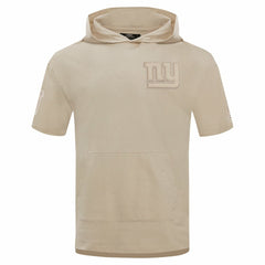 New York Giants Pro Standard Neutrals Capsule Short Sleeve Pullover Hoodie Tan | NFL