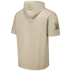 San Francisco 49ers Pro Standard Neutrals Capsule Short Sleeve Pullover Hoodie Tan | NFL