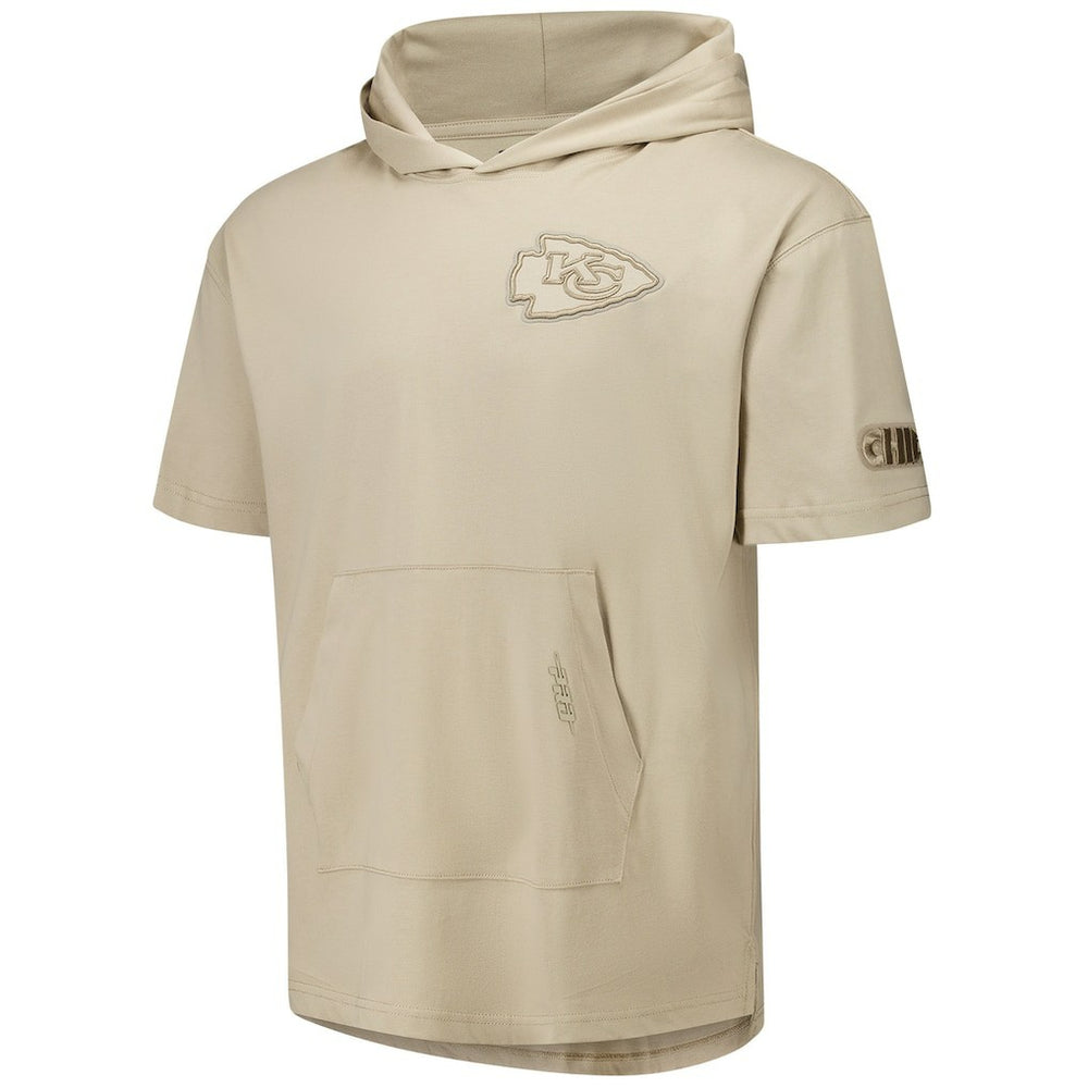 Kansas City Chiefs Pro Standard Neutrals Capsule Short Sleeve Pullover Hoodie Tan | NFL