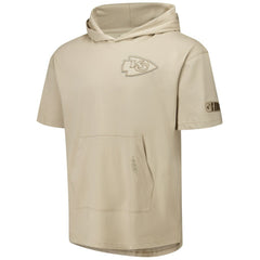 Kansas City Chiefs Pro Standard Neutrals Capsule Short Sleeve Pullover Hoodie Tan | NFL