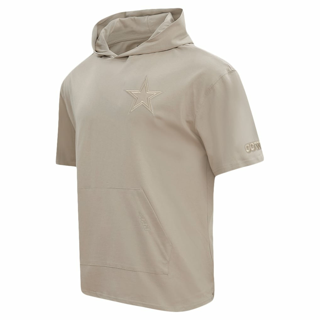 Dallas Cowboys Pro Standard Neutrals Capsule Short Sleeve Pullover Hoodie Tan | NFL