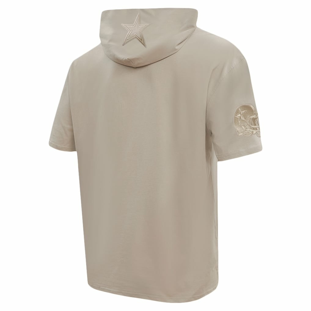 Dallas Cowboys Pro Standard Neutrals Capsule Short Sleeve Pullover Hoodie Tan | NFL