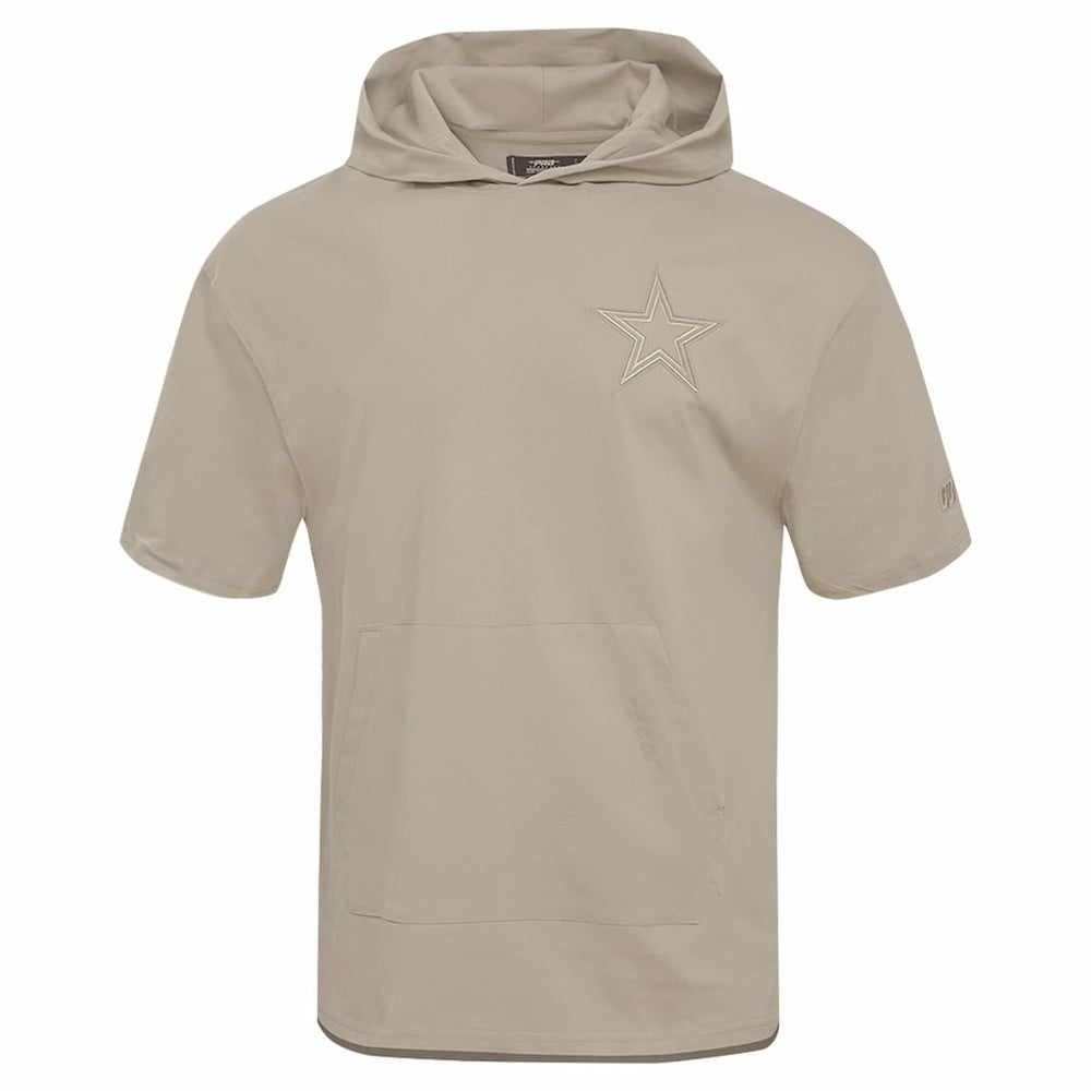 Dallas Cowboys Pro Standard Neutrals Capsule Short Sleeve Pullover Hoodie Tan | NFL