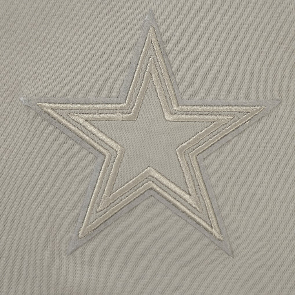 Dallas Cowboys Pro Standard Neutrals Capsule Short Sleeve Pullover Hoodie Tan | NFL