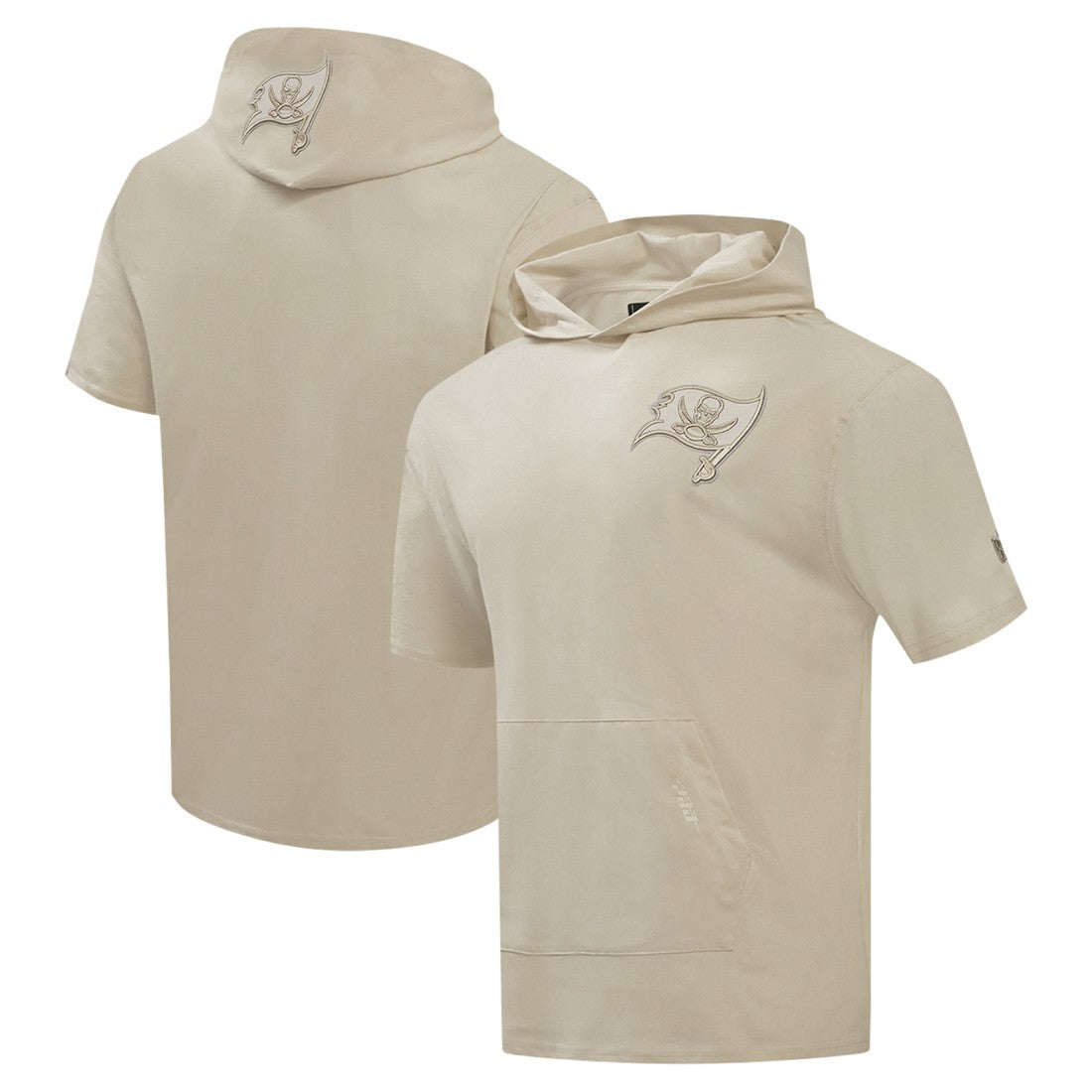 Tampa Bay Buccaneers Pro Standard Neutrals Capsule Short Sleeve Pullover Hoodie Tan | NFL