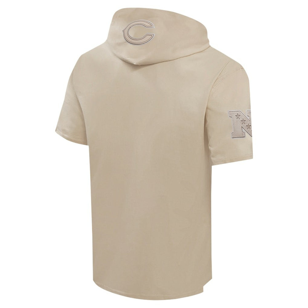 Chicago Bears Pro Standard Neutrals Capsule Short Sleeve Pullover Hoodie Tan | NFL