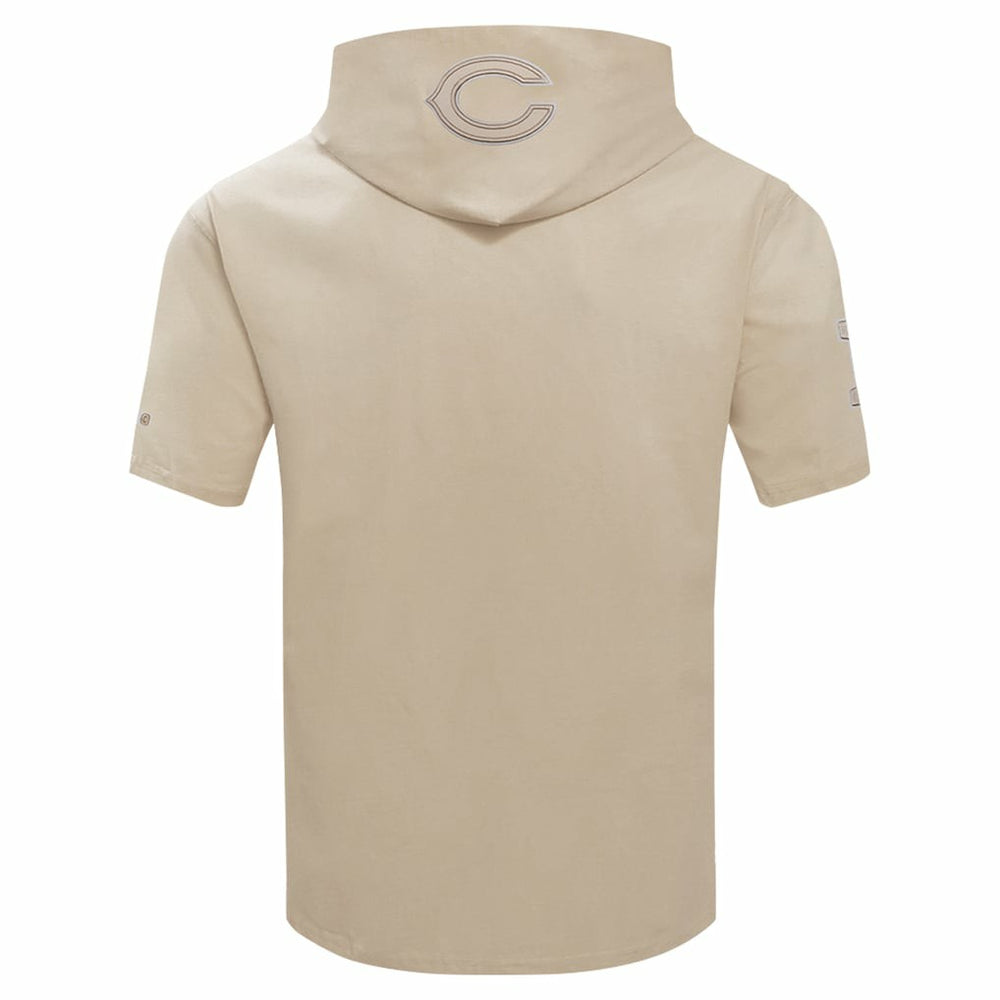 Chicago Bears Pro Standard Neutrals Capsule Short Sleeve Pullover Hoodie Tan | NFL