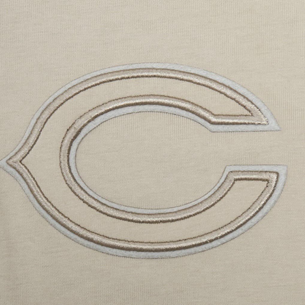 Chicago Bears Pro Standard Neutrals Capsule Short Sleeve Pullover Hoodie Tan | NFL