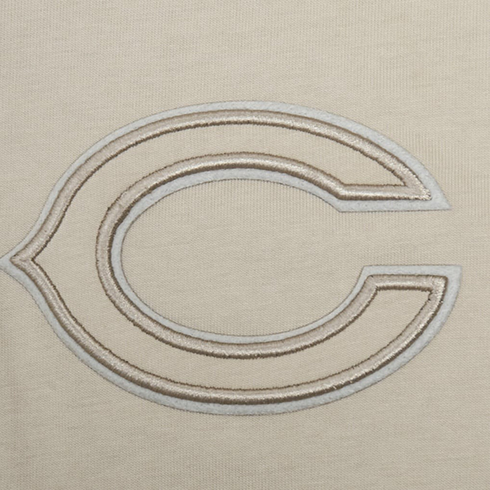 Chicago Bears Pro Standard Neutrals Capsule Short Sleeve Pullover Hoodie Tan | NFL