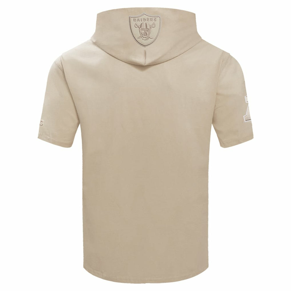 Las Vegas Raiders Pro Standard Neutrals Capsule Short Sleeve Pullover Hoodie Tan | NFL