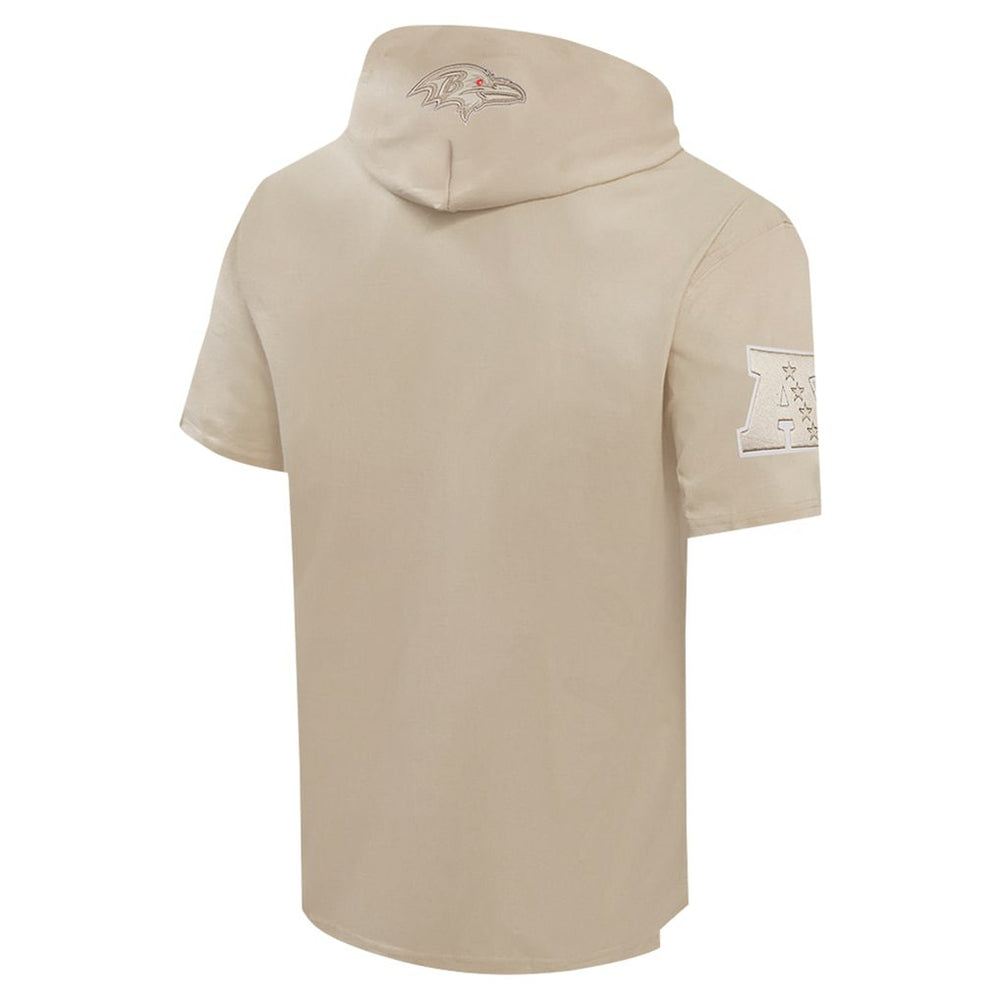 Baltimore Ravens Pro Standard Neutrals Capsule Short Sleeve Pullover Hoodie Tan | NFL