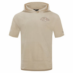 Baltimore Ravens Pro Standard Neutrals Capsule Short Sleeve Pullover Hoodie Tan | NFL