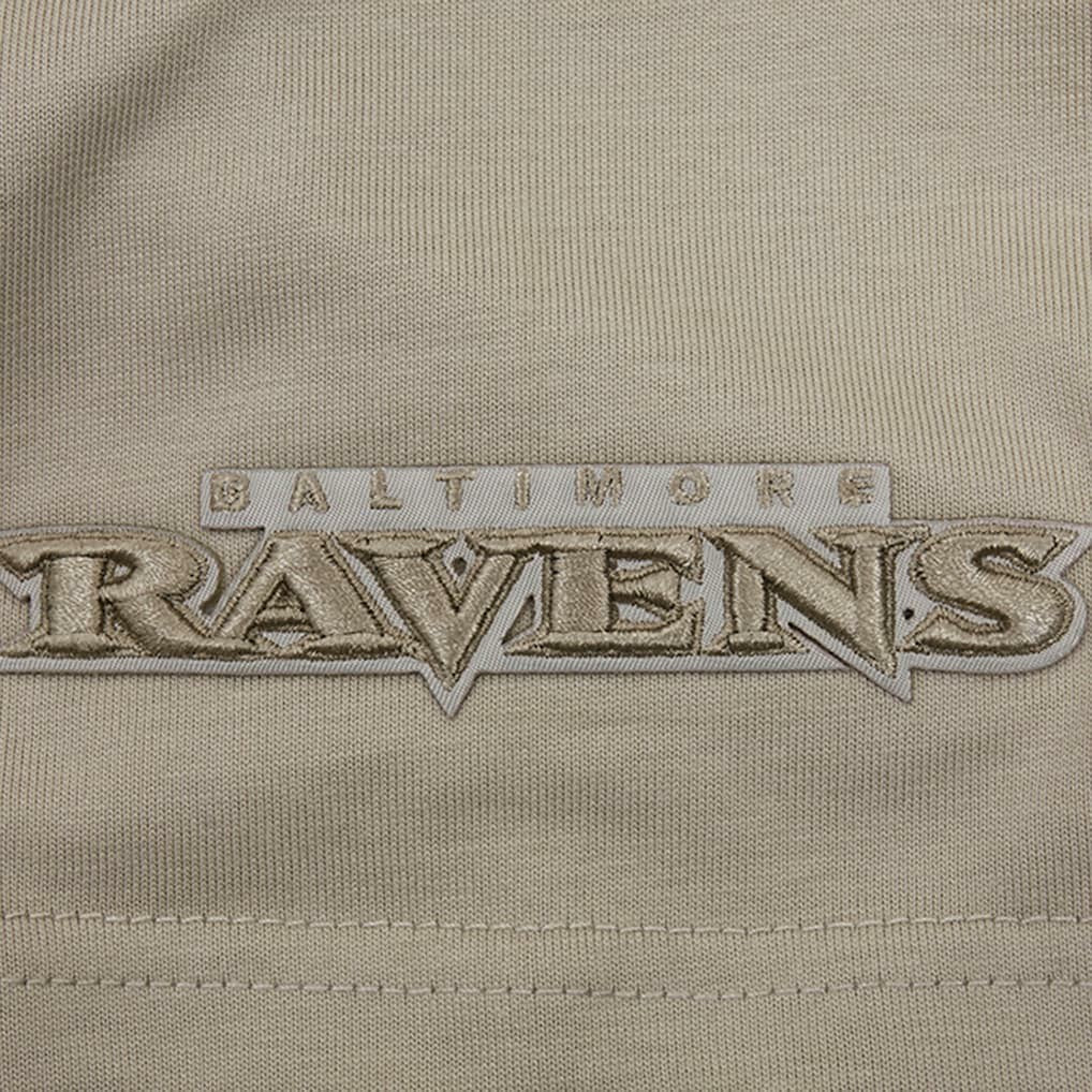 Baltimore Ravens Pro Standard Neutrals Capsule Short Sleeve Pullover Hoodie Tan | NFL