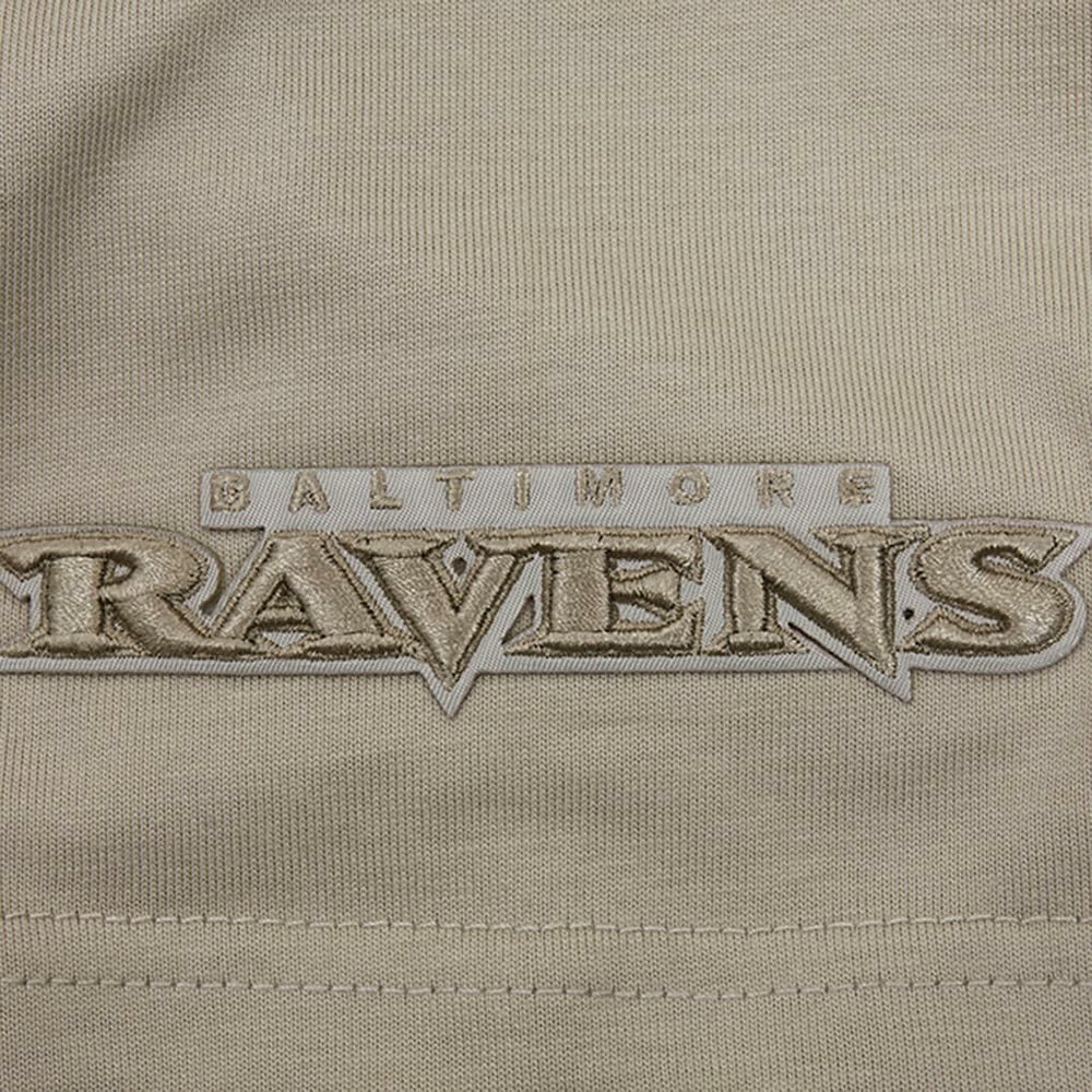 Baltimore Ravens Pro Standard Neutrals Capsule Short Sleeve Pullover Hoodie Tan | NFL