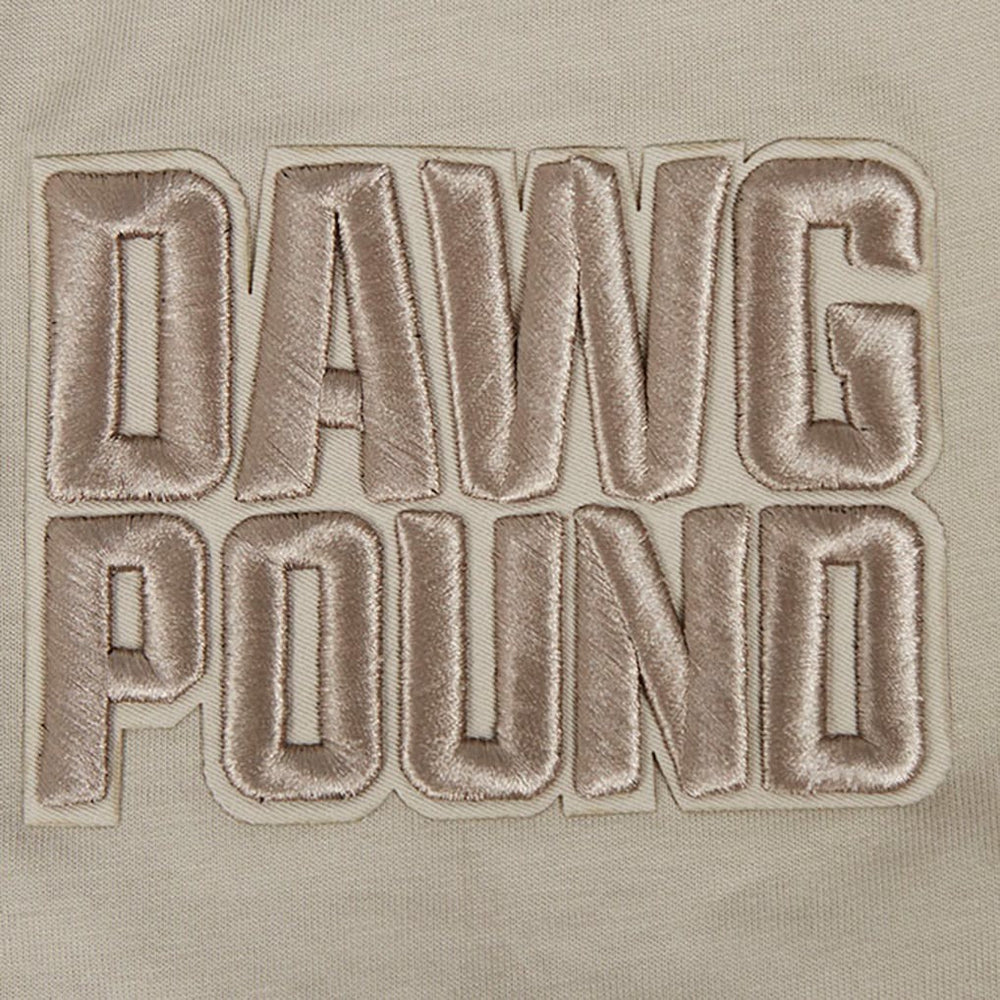 Cleveland Browns Pro Standard Neutrals Capsule Short Sleeve Pullover Hoodie Tan | NFL