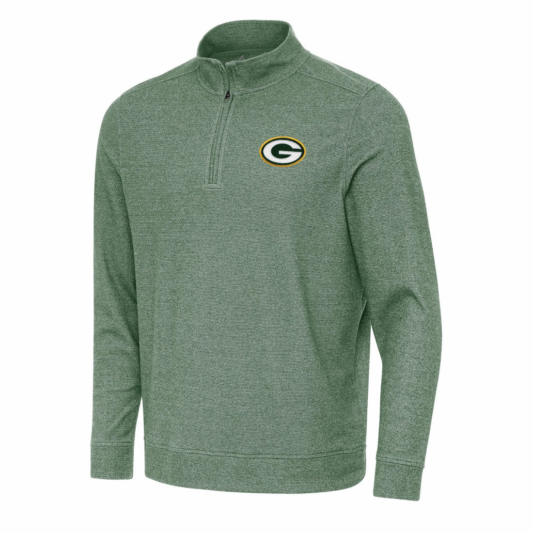 Green Bay Packers Antigua Subtle Quarter-Zip Top Hunter Green | NFL