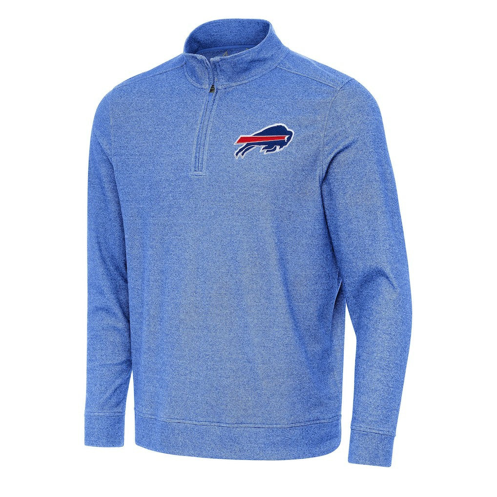 Buffalo Bills Antigua Subtle Quarter-Zip Top Heather Royal | NFL