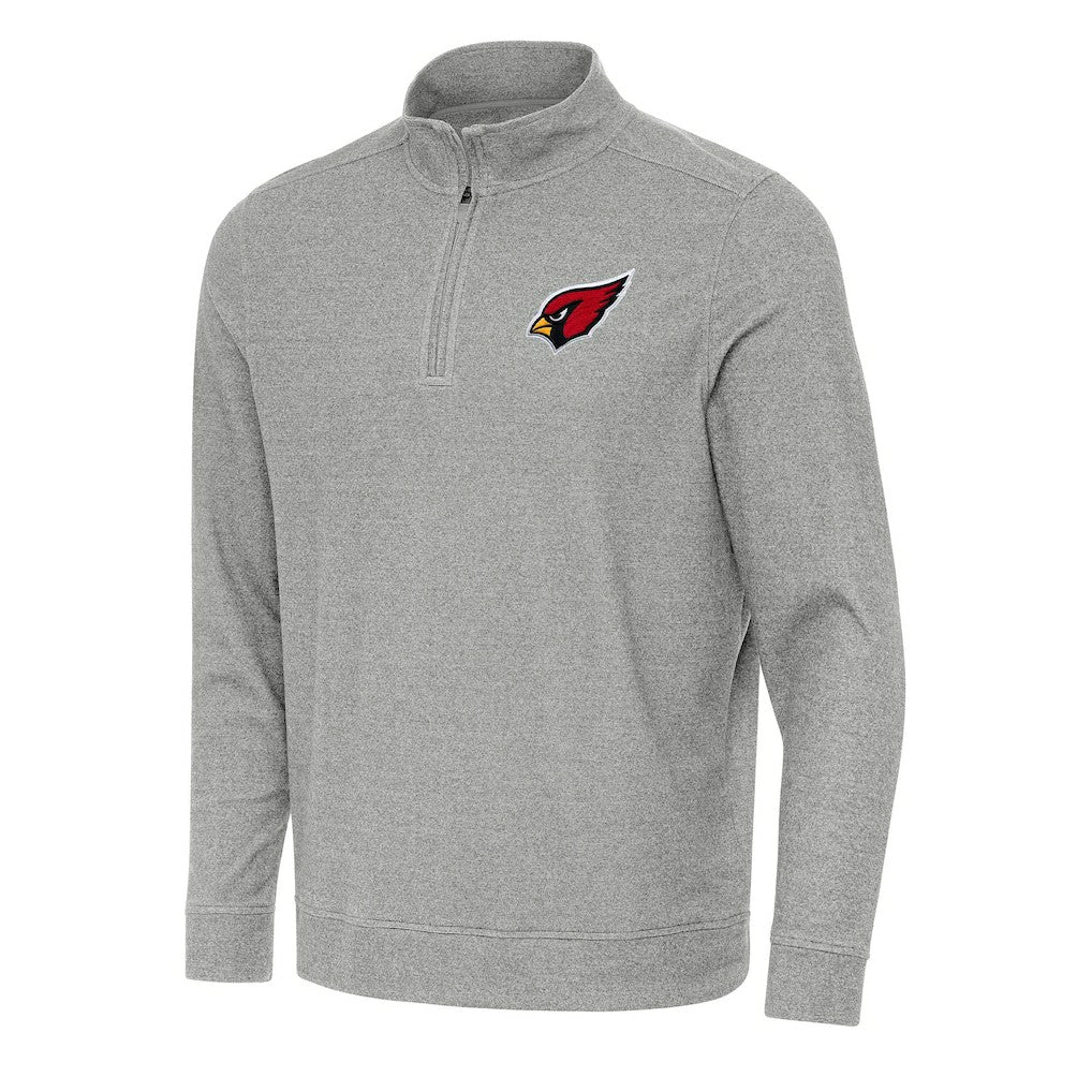 Arizona Cardinals Antigua Subtle Quarter-Zip Top Heather Gray | NFL