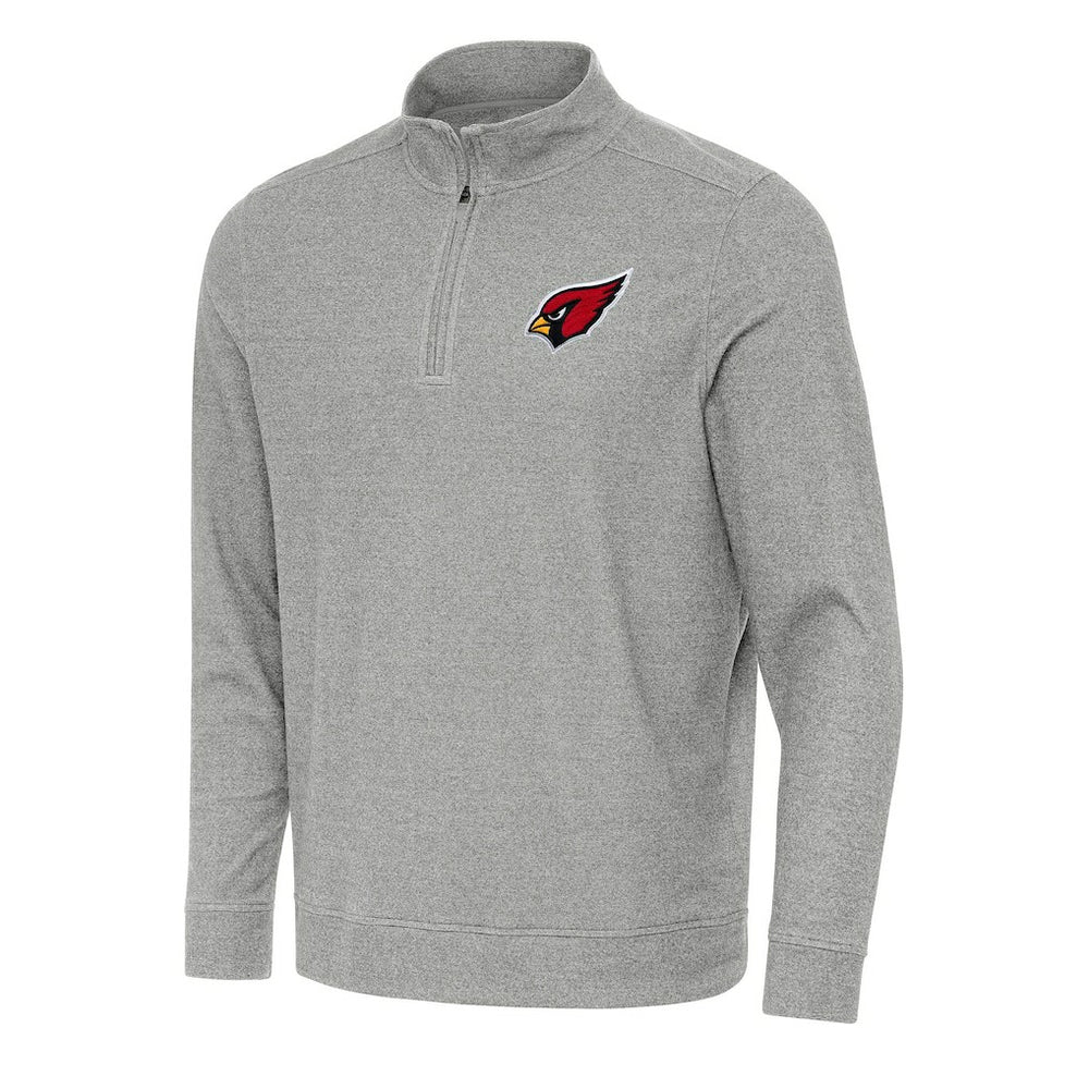 Arizona Cardinals Antigua Subtle Quarter-Zip Top Heather Gray | NFL